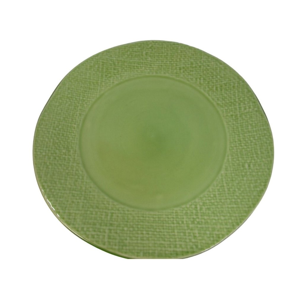 Ballard Designs Dinner Plate Pale Green Woven Weave 28870